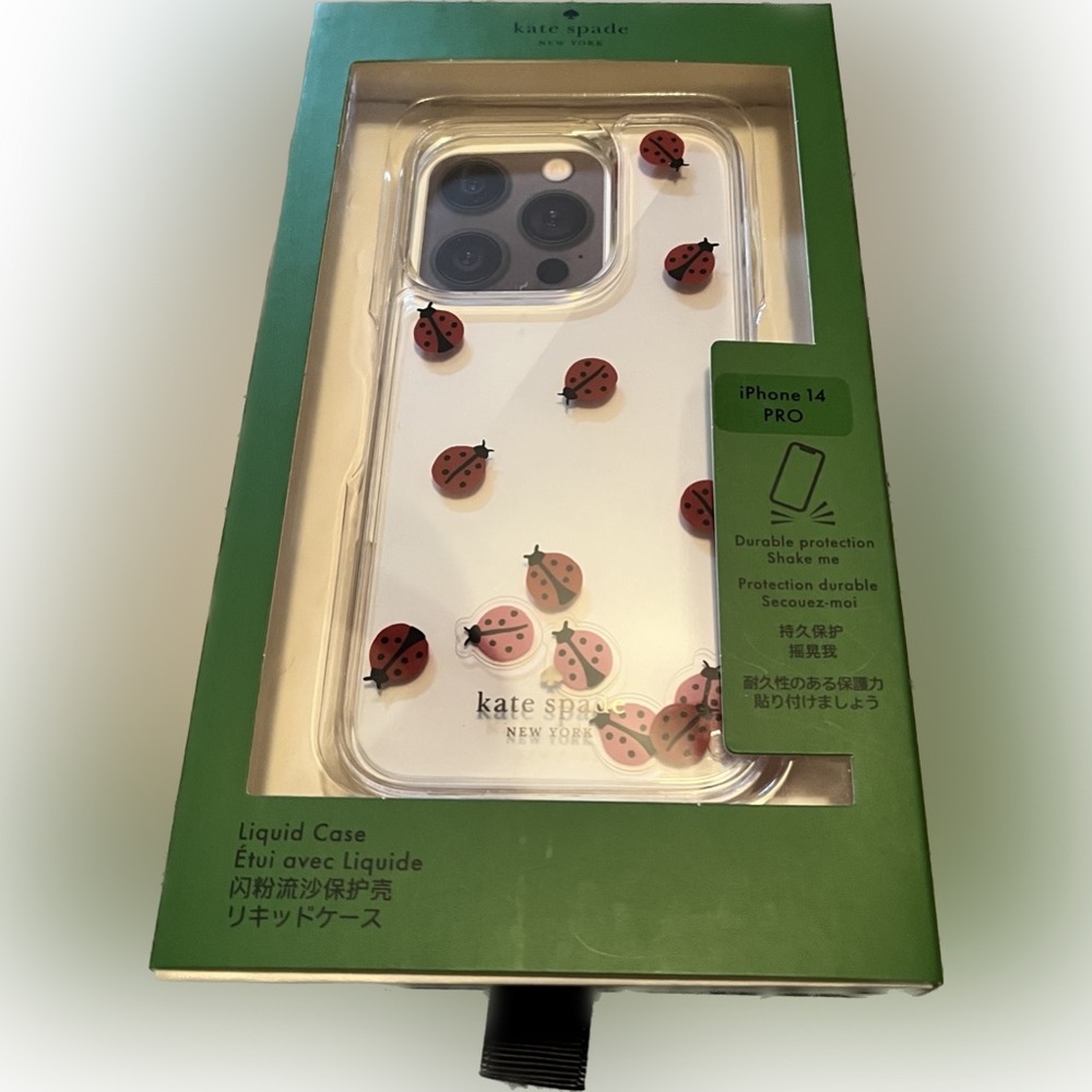 NWT KATE SPADE IPhone 14 Pro Case Ladybug Resin